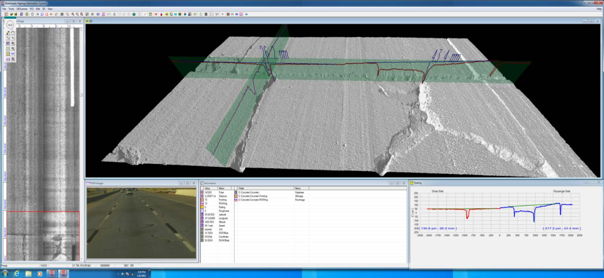 三维智能路面检测系统
